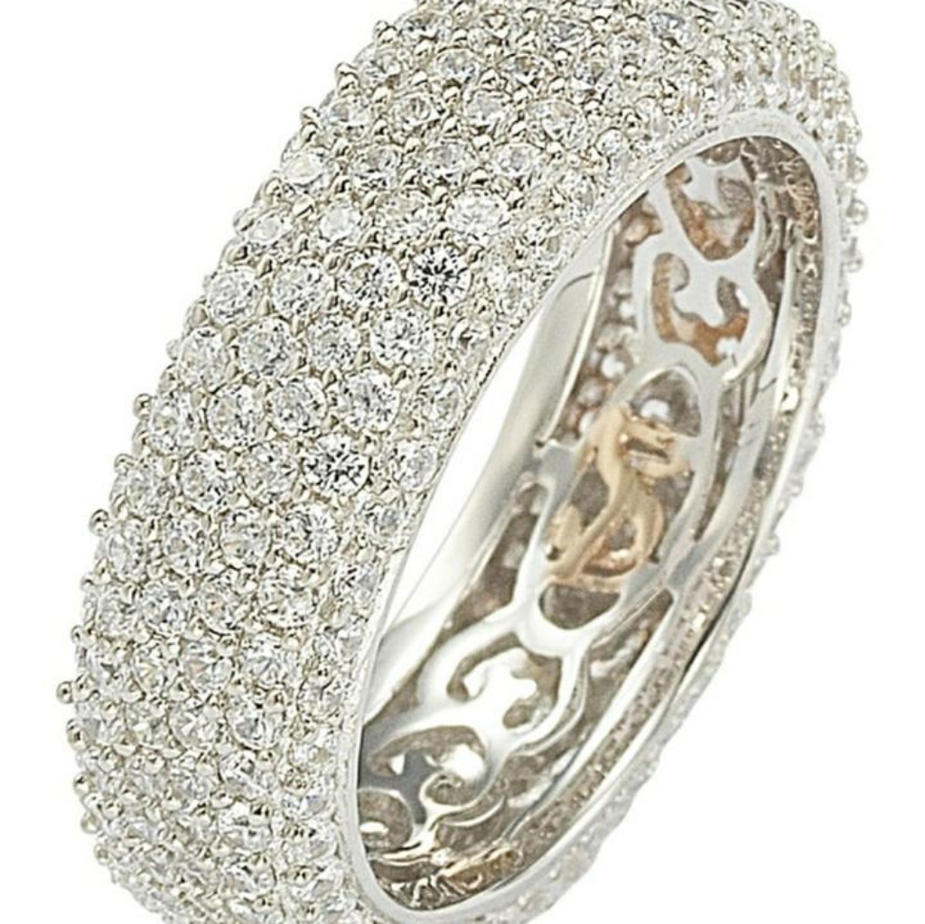 Suzy Levian Size 9 Eternity Band
